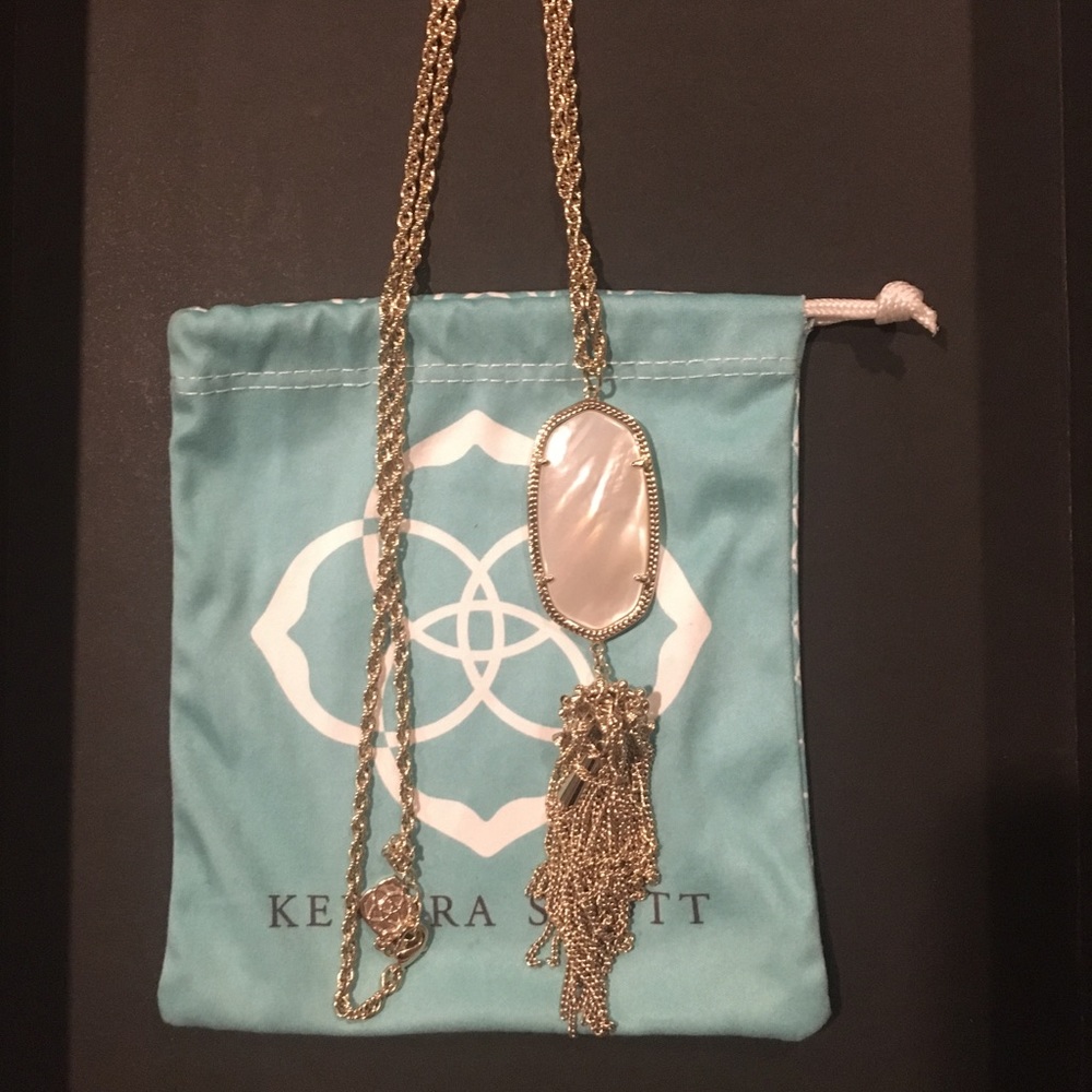Firm! Kendra Scott white mother of pearl rayne